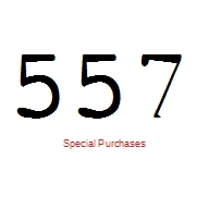 557 - Special Purchases